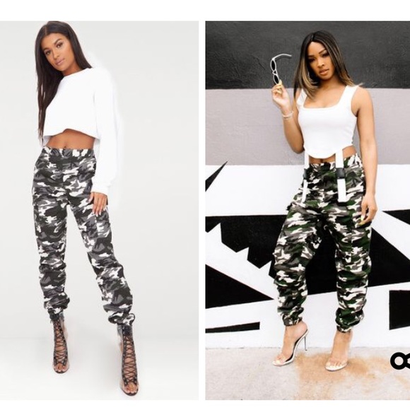 grey camo trousers